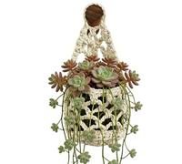 Generico Appendiabiti da Piante | Decorazione E Portaoggetti - Macramè Portapiante Appeso Alla Parete | per Vasi Da Fiori Interni Camera Da Soggiorno Cucina Ingresso Ufficio Hotel Fattoria