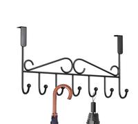 Generico Appendiabiti da porta, Appendiabiti da porta Sette ganci | Portasciugamani organizer da bagno per cappotti, accappatoi, cappelli, vestiti, asciugamani da bagno, accappatoi, accessori