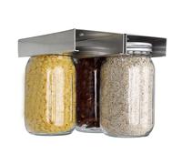 Generico Appendiabiti per barattoli di, scaffale per barattoli di - da cucina Porta barattolo unico - Portabarattoli unici da cucina, 2 pezzi, design per sale da pranzo, mense