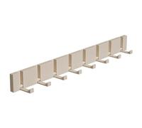 Generico Appendiabiti Pieghevole a Scomparsa in Alluminio, da Installare Dietro Le Porte di Ingresso/Camera da Letto/Bagno, con 3/4/5/6/7/8 Ganci(Beige,8 hooks)