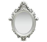 Generico Appendiabiti Specchio da Parete in Stile Rococò Antico con Ganci di Montaggio Specchio da Appendere Specchio Decorativo Specchio da Bagno Specchio da Ingresso Specchio da Armadio 56 x 76 cm