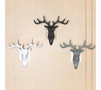 Generico Appendino a parete adesivo per animali orecchie e corna porta Portachiavi borse chiavi Decorazione casa Rack Stile vintage Tenuta solida Ottimo Liscio Sicuro Inodore