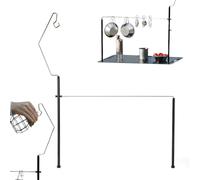 Genérico Appendino torcia, supporto portatile staccabile,supporto per lampada e organizer da tavolo per campeggio | per casa cucina all'aperto utensili da cucina decorazione pic-nic e