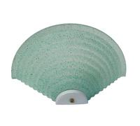Generico Applique Classica in Vetro, Lampada da Parete a Mezzaluna, 1 Luce, per Bagno, Camera, Soggiorno, Cucina, Scala, Corridoio (VERDE)