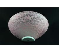Generico Applique classico in vetro 1 luce Damasco Rosa lampada da parete a mezzaluna in vetro per bagno camera soggiorno cucina scala corridoio