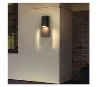 Generico Applique da parete a LED for esterni impermeabile nera 18W compatibile con portalampada da giardino, portico, lampione, plafoniera
