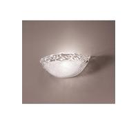 Generico Applique da parete classico in vetro murano granigliato trasparente a 1 luce DP224 per salotto, soggiorno, sala da pranzo, cameretta, corridoio, camera da letto, ingresso.