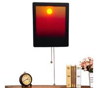 Generico Applique da Parete,Estetica del Tramonto e Alba con Luce Solare | Control Manuale Lampada Notte Per Meditazione Sala Lettura Home Theater Fotografia Studio Ufficio Appartamento Camera