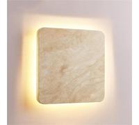 Generico Applique da Parete In Marmo Impermeabile per Esterni LED Lampada da Parete per Esterni per Veranda Giardino Patio Uso Interno E Illuminazione Decorativa per La Casa (25X25 Cm)