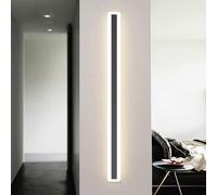 Generico Applique da parete moderna a LED dimmerabile a tre colori Lanterna Lampada comodino rettangolare a striscia lunga, lampadario da pranzo