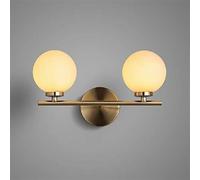 Generico Applique Europea Lampada da Parete in Stile Country Americano Applique a Doppia Testa Applique da Parete Compatible with Esterni Interni, lampadario da Pranzo