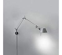 Generico Applique moderna, lampada da parete a braccio lungo oscillante regolabile E27, applique, antica industriale retrò rustica, illuminazione loft, plafoniera