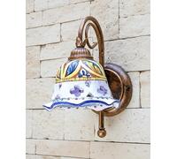 Generico Applique rustico in ceramica siciliana 1 luce Stella per cucina soggiorno, camera, salone