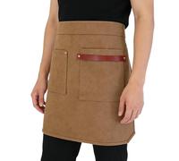Generico Apron for Women - Bartender Serving Accessories for Professional Efficiency, Three Divided Front Pouches with Reinforced Stitching, Short Aprons Include Pockets for Kitchen Home Coffee Shop