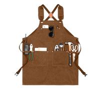Generico Apron with Pockets - Adjustable Tool Kitchen Waterproof Accessories | Tool Apron with Pocket Cross-Back Straps | for Men Women Kitchen Cooking Chef Grilling Mother's Day