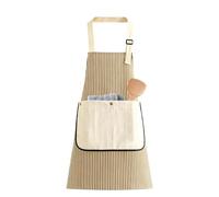 Generico Aprons for Men with Pockets Adjustable Striped Grill Clothing