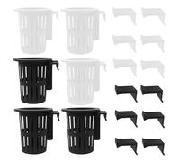 Generico Aquarium Plant Holder - 3.9 inch Decor with Hook And Suction Cup | 3 Sets Aquatic Baskets for Terrarium Paludarium, Shrimp Pond Cultivation Indoor Gardening