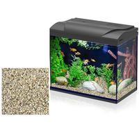 Generico Aquarium Safe Sea Glass VETRO pezzi Irregolari Ecologici per Aquascaping e Decorazioni in barattolo richiudibile (1 KG SABBIA, GRIGIA)