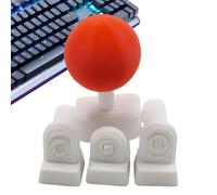 Generico Arcade Joystick Keycaps - 3D Printed Retro Style Mechanical Stick Caps for | Precision Control Adapter Set with PC Keyboard, Esports Tournament for Home Office College Use