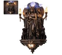 Generico Archangel Michael Wall Sconce,Medieval Gothic LED Guardian Angel Wall Light,Vintage Religious Angel Statue Wall Lamp,Home Art Decorative Sculpture Lamp for Bedroom,Living Room,Hallway