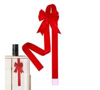 Generico Arcs De Noël En Plein Air - Grand Nœud Décoratif En Ruban Polyester 100cm, Décoration De Porte D’Entrée Et Armoire | Accessoire Élégant pour Cadeaux, Fêtes, Mariages, intérieur Et Extérieur