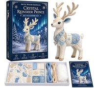 Generico Arctic Winter Guardians DIY Patchwork Kit, Felt Animal Sewing Kit for Beginners, 3D Stuffed Animals Mythical Creature, Pre-Cut Handmade Craft Kit for Home Decor Creative Gift (C)