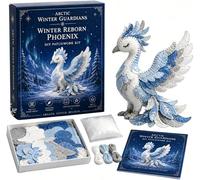 Generico Arctic Winter Guardians DIY Patchwork Kit, Felt Animal Sewing Kit for Beginners, 3D Stuffed Animals Mythical Creature, Pre-Cut Handmade Craft Kit for Home Decor Creative Gift (H)