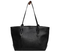 Generico Arden Weaver Tote, Large Capacity Woven Tote Bag, Retro Handbag Shoulder Bag Classic & Versatile (Black)