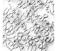 Generico Argento Vite Occhi Bails Perni Creazione di Gioielli Risultati di Cucito Accessori 15mm Elegante e popolareDeft è Stato elaborato