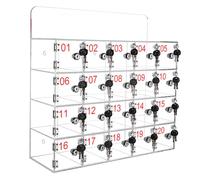 Generico Armadietto per cellulari, Contenitore per cellulari in Acrilico, Supporto per cellulari da scrivania, Prigione per cellulari in Acrilico - Armadietto a Muro con 20 Scomparti Trasparenti per