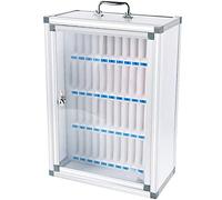 Generico Armadietto per cellulari, Scatola Porta cellulari in Acrilico, Supporto per cellulari da scrivania, Scatola Porta cellulari da Parete con Serratura e Rivestimento Morbido, Design Portatile,