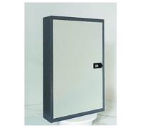 Generico Armadietto portachiavi di sicurezza da parete in acciaio, armadietto portachiavi con 42/48/50 posizioni, scatola portachiavi in metallo con targhette portachiavi ed etichette(50 bits)