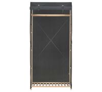 Generico Armadio Grigio 79x40x170 cm in Tessuto,Grigio,5.6kg,248193