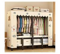 Generico Armadio In Stoffa, Guardaroba, Armadios In Tessuto Con Robuste Aste Pensili Ripostiglio, Appendiabiti, Armadio Richiudibile Cabina, Per Camera Da Letto(190x170x50cm)