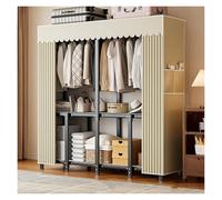 Generico Armadio In Tessuto, Appendiabiti Pieghevole, Organizer Portatile Per Armadio, Guardaroba Per Camera Da Letto, Armadi Portatili, Per Appendere Abiti Capienza(Yellow,145cm/57.1inch)