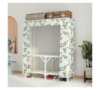 Generico Armadio In Tessuto Portatile, Guardaroba Con Copertura, Armadio Portatile, Portabiti, Appendiabiti, Armadio Organizzatore Di Vestiti, Per Soggiorno, Camera Da Letto(Yellow,150x170x45cm)