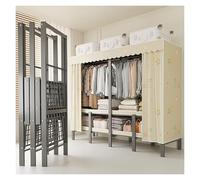 Generico Armadio In Tessuto Portatile, Guardaroba Con Copertura, Portabiti, Organizer Portatile Per Armadio Con Asta Appendiabiti, Per Soggiorno, Camera Da Letto(110cm/43.3inch)