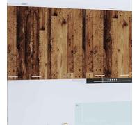 Generico Armadio pensile Riga Legno Antico e Bianco 50 x 31 x 80 cm,Marrone,18.2kg,884272