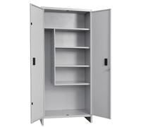 Generico ARMADIO PORTASCOPE SMONTATO 2 ANTE 4 PIANI PRATIKO PROMETAL H. 179,5X100X40 CM