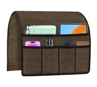 Generico Armrest Organizer - 18.9x35.04 Inches Non Slip Sofa Storage Pockets,Remote Control Holder for Bed - for Gadgets Snack Book Bedside Cellphone