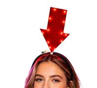 Generico Arrowhead fasce da capelli da capelli divertenti che si illuminano | Fascia Per Capelli Da Festival Adatto per signore, signori, maggiorenni, fotografia, festività, radunanze, carnevali, feste