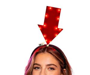 Generico Arrowhead fasce da capelli da capelli divertenti che si illuminano | Fascia Per Capelli Da Festival Adatto per signore, signori, maggiorenni, fotografia, festività, radunanze, carnevali, feste