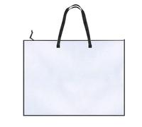 Generico Art Bag, Poster Carrying Case, Portable Clear Folder, Handle and Zipper, Artwork Storage Case for Documents, Photographs, School, Kids, Teacher, Travel, Office Use, Project, 25x18.9 Inches