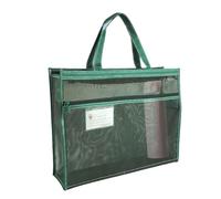 Genérico Art de Mesh - Borsa portaoggetti A3, per forniture artistiche, trasparente, con cerniera, custodia per il trasporto di manifesti, verde, Consulte la descripción, Vedere la descrizione