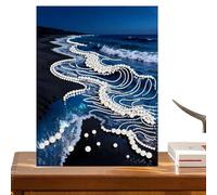 Generico Art Kit, Nautical Pearl Guard, Creative Craft System, Easy Stick Application Design, Prevents Boredom in Adults, Bedroom Essentials, Marine Style for Girls Boys Family Vanity