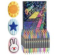 Generico Art Markers - Double-Tip Non-Bleed | 48-Color Set Markers with Fine and Brush Tips, Alcohol Ink with Smooth Blending, Coloring Tools for Journaling, Scrapbooking, Illustration, Sketching