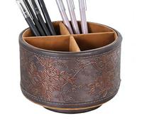 Generico Art Supply Holder - 360° Rotating Multi-Slot Storage Organizer | Pen Pencil Holder for Desk Vanity Nightstand | Practical Stationery Organizer for Home Office School College Dorm