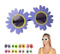 Generico Art the Clown Sunflower Glasses, Terrifier Cosplay Decorative Yellow Eyewear for Adult Halloween Costume (Purple)
