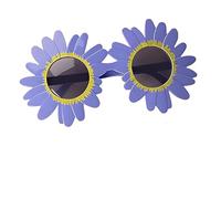 Generico Art the Clown Sunflower Glasses, Terrifier Cosplay Decorative Yellow Eyewear for Adult Halloween Costume (Purple)