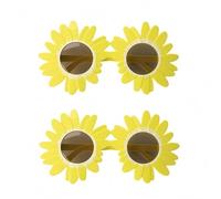 Generico Art the Clown Sunflower Glasses - Terrifier Costume Accessories, Adult Halloween Cosplay Funny Clown Sunglasses (Yellow *2)
